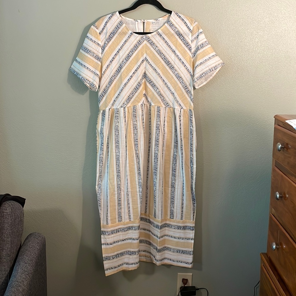 Dress Fashion cotton striped dress